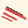 Strawberry Press on Toenails Short Square False Toenails with Design