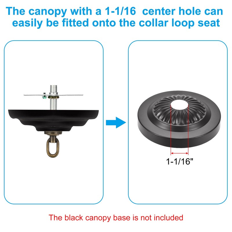 PATIKIL 4" Universal Light Fixture Cross Bar Kit, 1/4 IP