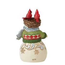 Enesco Jim Shore Heartwood Creek Four Seasons Mini muñeco de Nieve con rodar en la Cabeza Figura