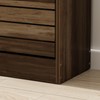 ECACAD 3-Drawer Shoe Storage Cabinet with Ventilate Doors, Wood 3-Tier
