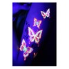 Blacklight Glow Party Temporary Tattoo-1 Sheet -Buttterfly