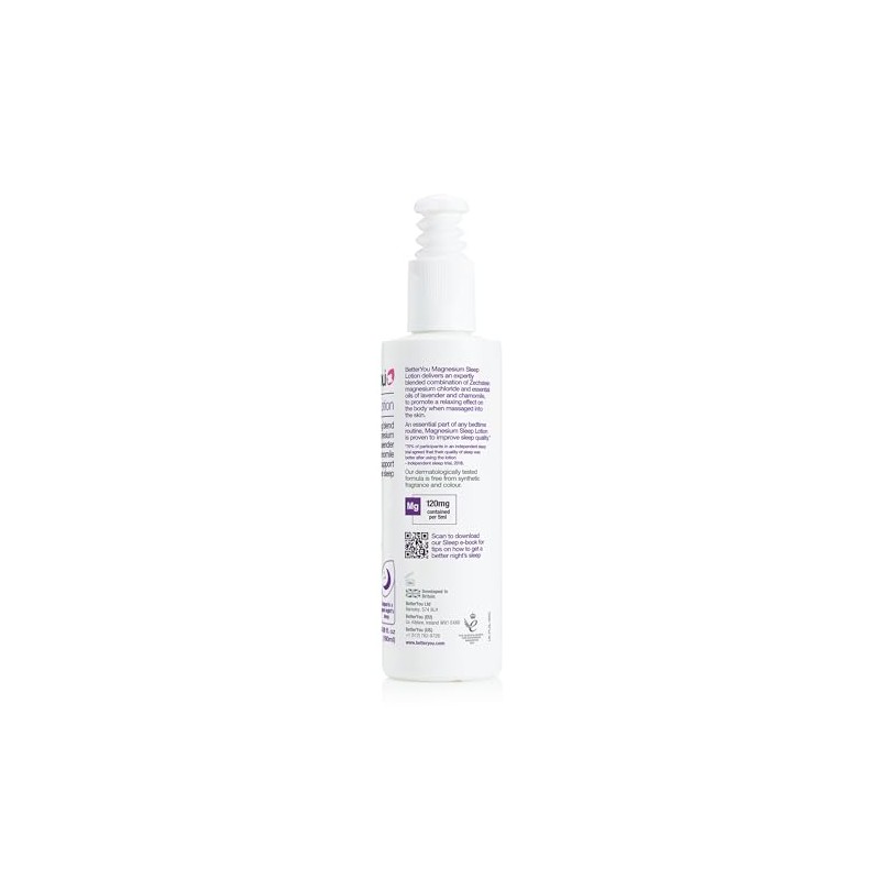 BetterYou Natural Magnesium Sleep Lotion 180ml
