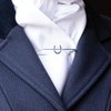 Equetech Traditional Horseshoe Stock Pin - Equestrian - Silver