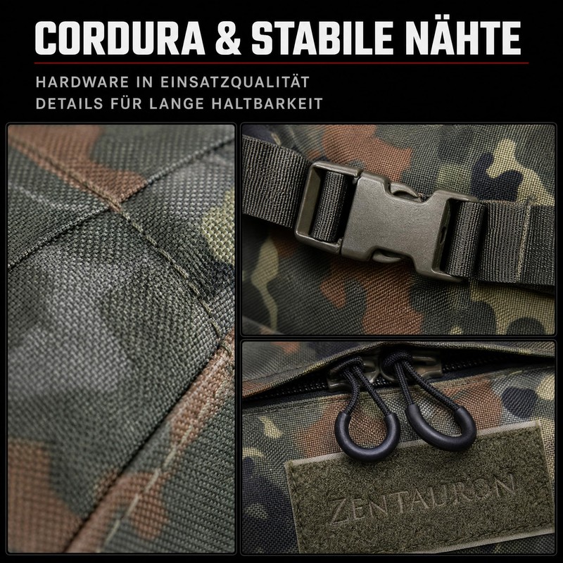 Zentauron Sprinter Pack Robust Daypack Made of Cordura, 13L Volume,