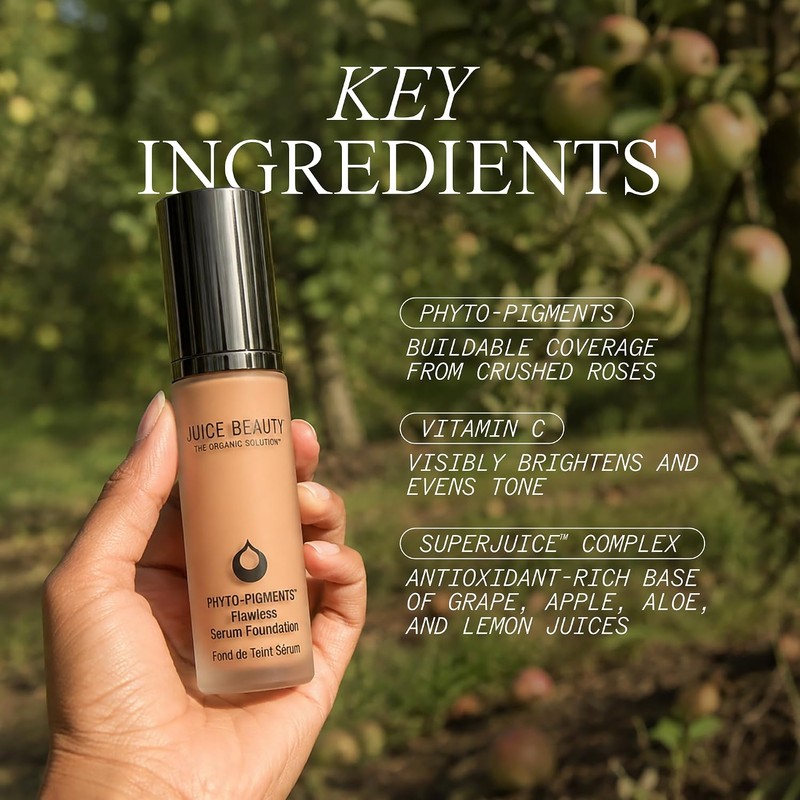 AmazonUsluxury Juice Beauty Phyto-pigments Flawless Serum Foundation,, rosa beige (Rosy