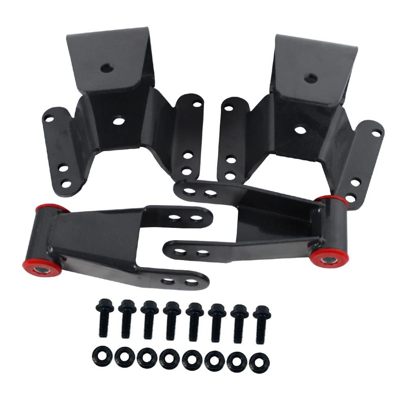 BST BSSP 4" Lowering Drop Set Spring Shackle and Hanger