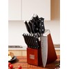 Knife Block Set, FOHERE 14 Pieces Razor-Sharp Self Sharpening Knife