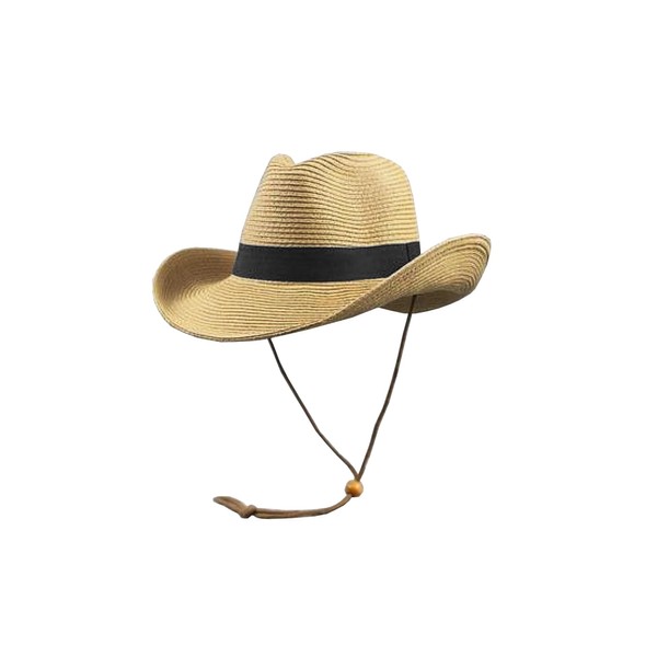 jingsha Straw Cowboy Hat for Men and Women Sun Protection