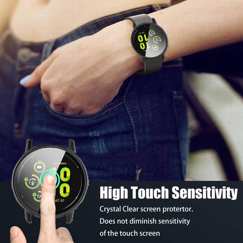 Compatible for Garmin Forerunner 165 Case, Lamshaw Hard PC Case