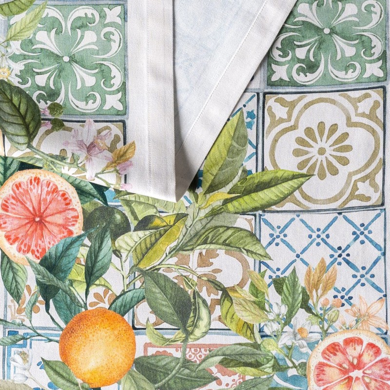 Maison d' Hermine Spring/Summer Table Runner, 100% Cotton, Decorative, Washable