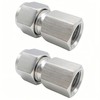 Lophtnix Stainless Steel 304 Compression Coupler Tube Fitting 3/8" OD