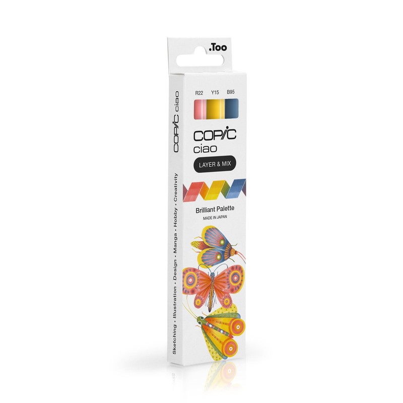 Copic Ciao Layer & Mix Brilliant Palette Marker Set with