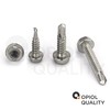 Self-drilling screws with hexagonal head and collar (shape K) 6.3