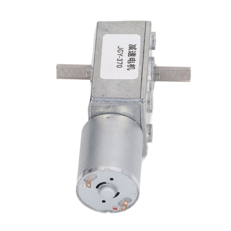 25kg.cm DC Gear Speed Reduction Motor Double Shafts Self Locking