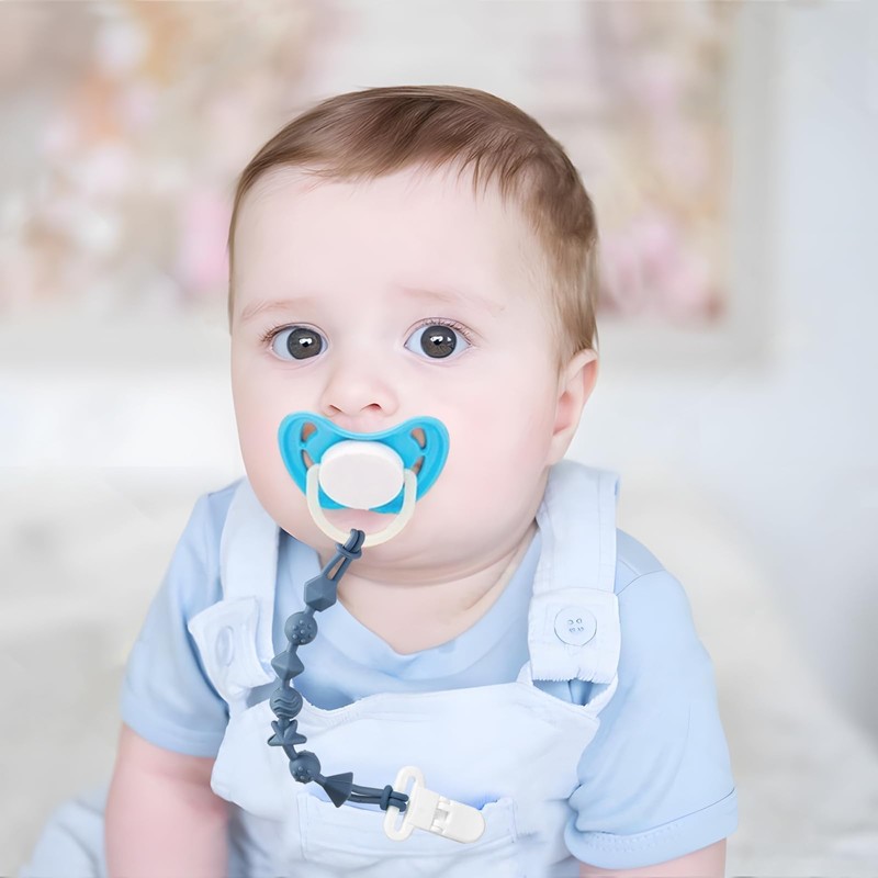 PandaEar 8 Pack Baby Toy Straps & Silicone Pacifier Clips,