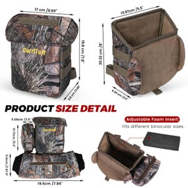CarriTurf Binoculars Harness with Rangefinder Pouch (PRO-Silent&Waterproof)