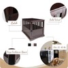 Casual Home Wooden Large Pet Crate, End Table, Espresso, 24