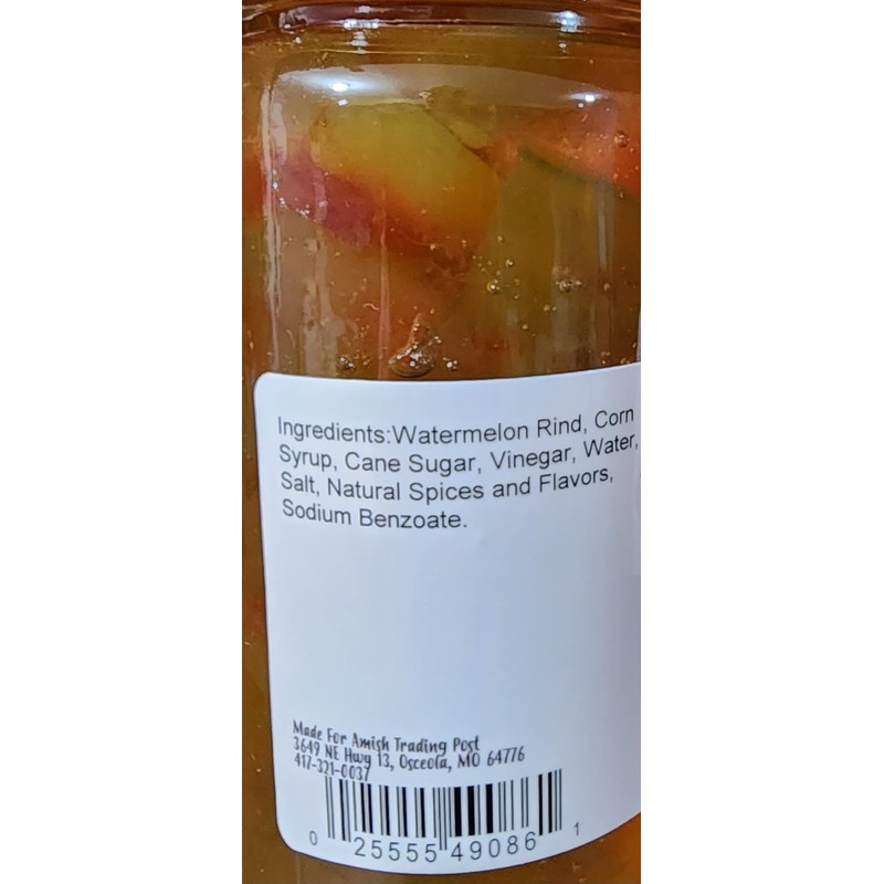 Watermelon Rind Pickled 1-20 oz. Jar