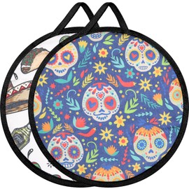 Two Sided Tortilla Warmer, 13" Tortilla Warmer Pouch, Insulated and Microwaveable Cloth Pouch, Microwavable Fabric tortilla Keeper Holder Keeps Warm for Corn Flour, Tortillas, Tacos, Pizza Rolls (J)