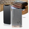Wallet Slim Leather for Men RFID Blocking Bifold Minimalist Card