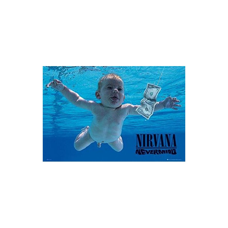 BEYONDTHEWALL Archive Nirvana Nevermind Alternative Grunge Rock Music Print (24x36