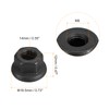 sourcing map M8 Flange Hex Nuts, 5pcs Grade 10.9 Carbon
