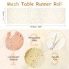 sourcing map Gold Table Runner Roll, 11" x 30 Feet