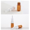 6PCS 10ML Empty Brown Glass Nasal Spray Bottles Refillable Fine
