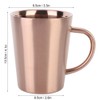 350ml Double Layer Stainless Steel Drinking Cup with Handle for