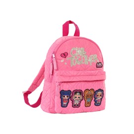 L.O.L. Surprise! Girls' Backpack | 2 Zip Compartments | Padded Adjustable Straps | Robust Carry Handle, Pink, One Size, Polyester