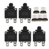 Tiwerlfe 5pcs Push Button Reset 15 Amp Circuit Breakers with