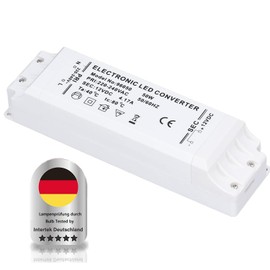 LED Transformer 1-50 W 4.2 A 230 V to 12 V DC Switch Low Voltage Transformer LED Driver Power Supply No LED Flickering LED Low Voltage Transformer for G4 MR16 GU5.3 LED Halogen LED Lamp and Light