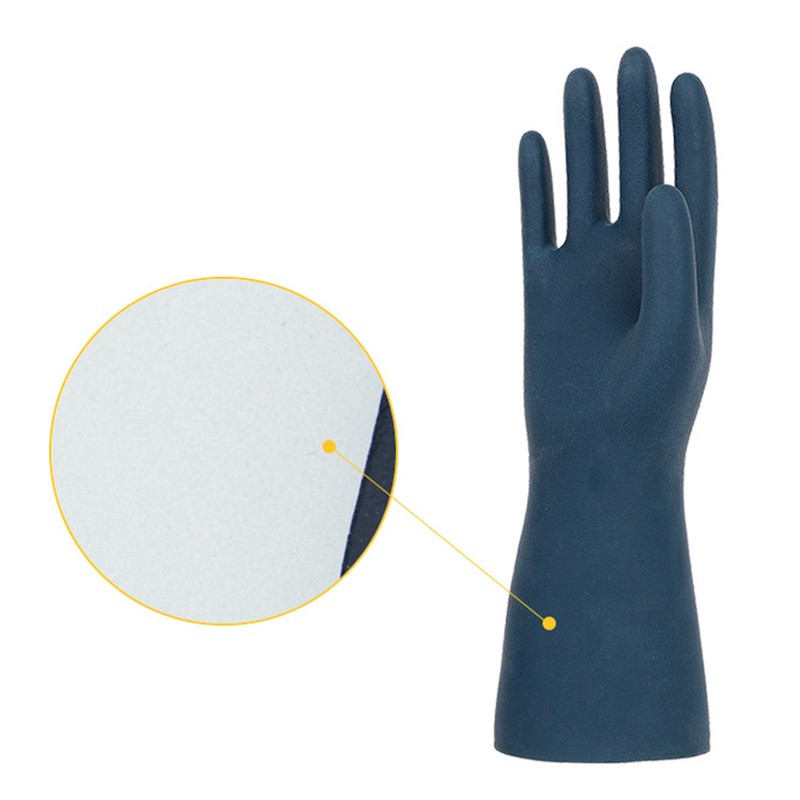 1 Pair Working Gloves Neoprene Rubber Chemical Resistant Work Gloves