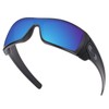 4 Pair Polarized Replacement Lenses for Oakley Batwolf - Black+Blue+Silver+Red