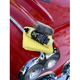 Liquid X Classic Wax Combo - 16oz Butter Wax, Yellow Xtreme Plush Waffle Towel & Plush Microfiber Applicator