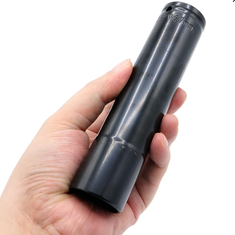 1/2" Drive by 27mm Deep Impact Socket, Heat-Treated CR-V Steel