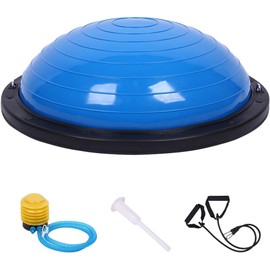 Pelota para Yoga Ball con Ligas Media de Equilibrio Pelota Fisioterapia Entrenamiento Ideal para Entrenamiento de Equilibrio y Fuerza en Casa Gimnasio o Exterior del Core