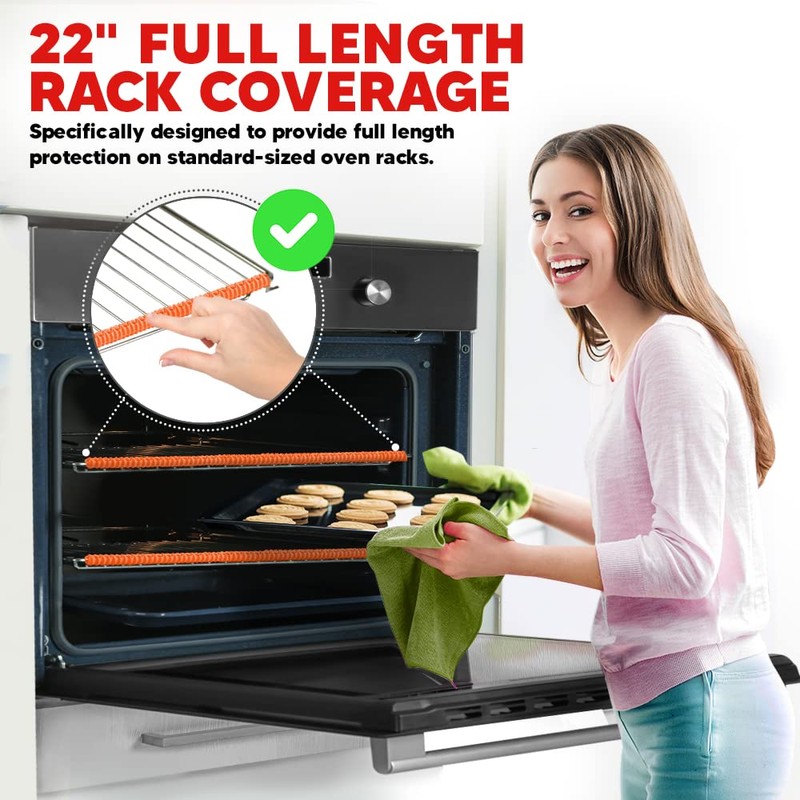 Silicone Oven Guards for Racks, Heat Resistant Oven Rack Shields,