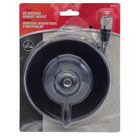 Roadpro RP-510 Multi-Purpose Magnet Black Anodized Finish, 5" w/ 12 ft. Cable