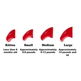 Purrdy Paws 6 Month Supply Soft Nail Caps for Cats RED Kitten - Extra Adhesives
