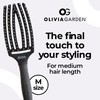 Fingerbrush Combo Medium - Styling Hair Brush for Dry &