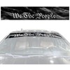 Solid Printed "We The People" Blackout Graphic Windshield Banner Visor