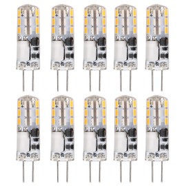 10Pcs G4 LED Bulbs 24LED 1.2W Bi Pin Light Source for Home Ceiling Light Wall Lamp 12V