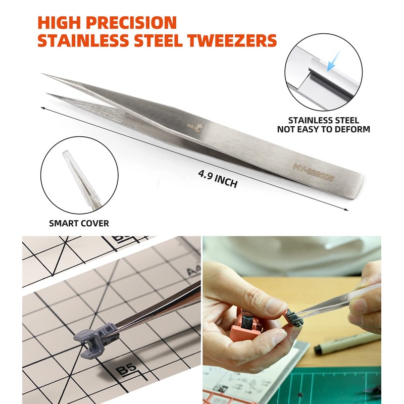 DIFFLIFE Professional 9 PCS Model Tools Kit Modeler Basic Tools