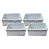 White Wicker Basket Kids Bedroom Bathroom Living Room Kitchen With