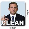 Michael Scott Prison Mike Dishwasher Magnet Clean Dirty Sign Sticker