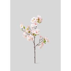 Pink Fake Cherry Blossom Branch Pick - 18"