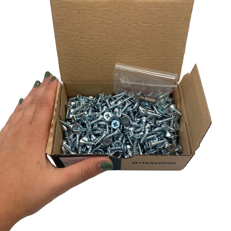 Pack of 400 Galvanised Steel 5.0 x 20 mm Wood