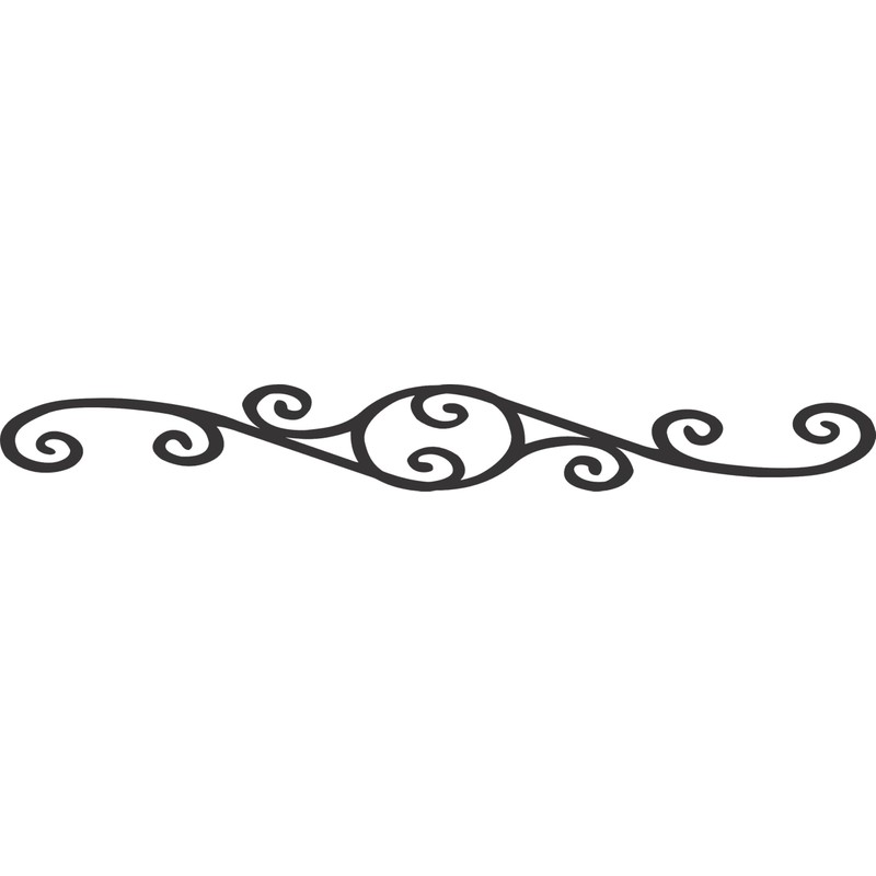 Decorative Scroll 36" scroll 4.4" tall or wide depending on