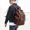 High Capacity Canvas Vintage Backpack - for Hiking Travel 12-15"